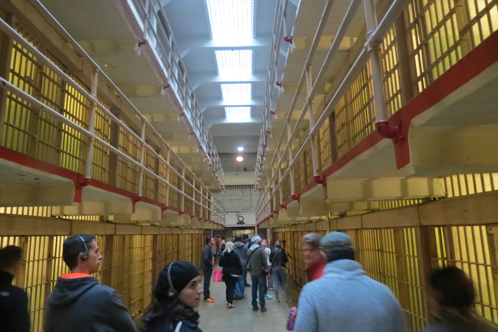 Por dentro da prisão de Alcatraz (Foto: Tati Sisti)