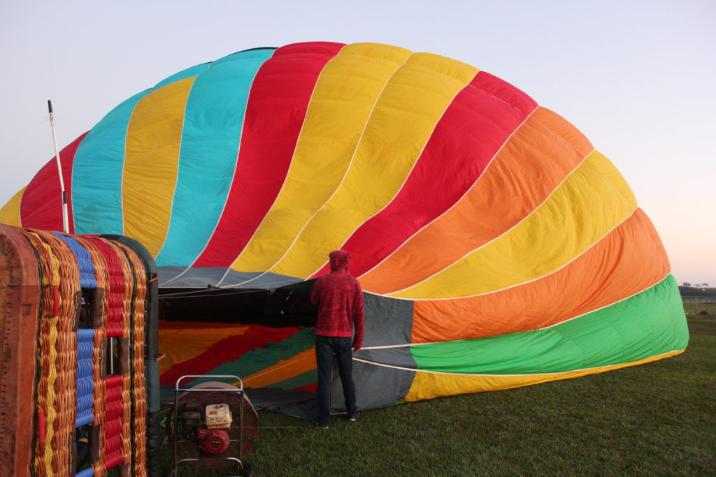 Voo de balão em Boituva, SP (Foto: Tati Sisti)