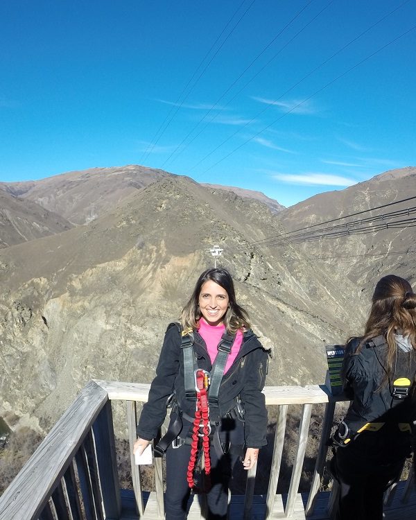 Salto de bungee jump na Nova Zelândia (Foto: Tati Sisti)