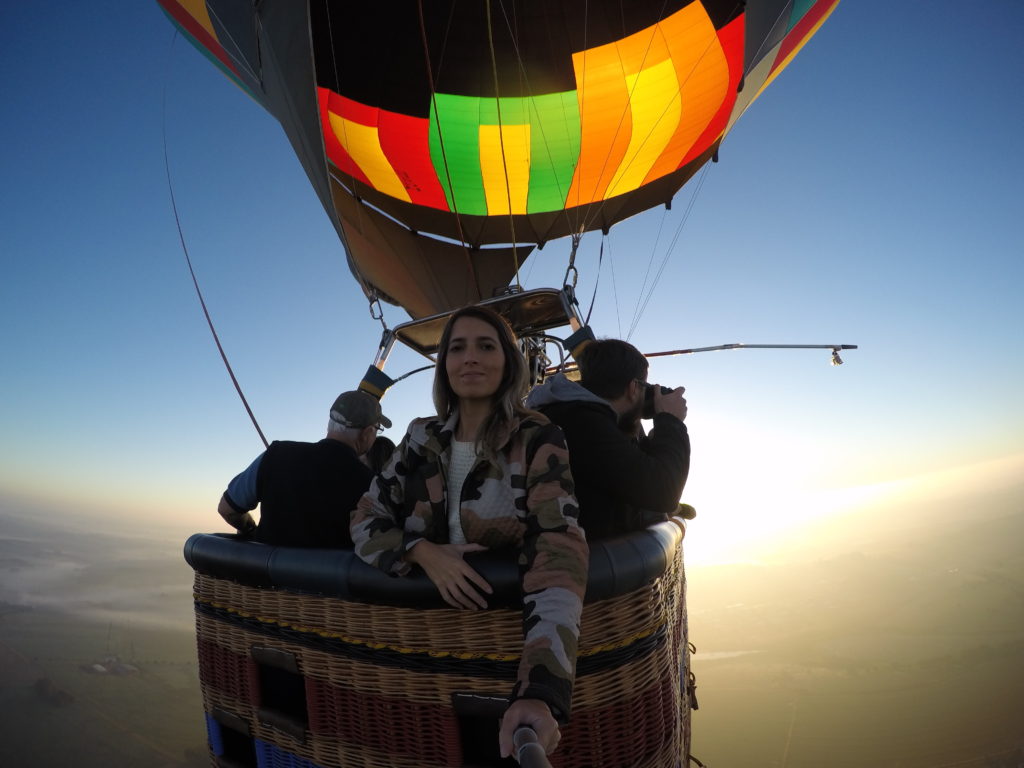 Voo de balão em Boituva, SP (Foto: Tati Sisti)