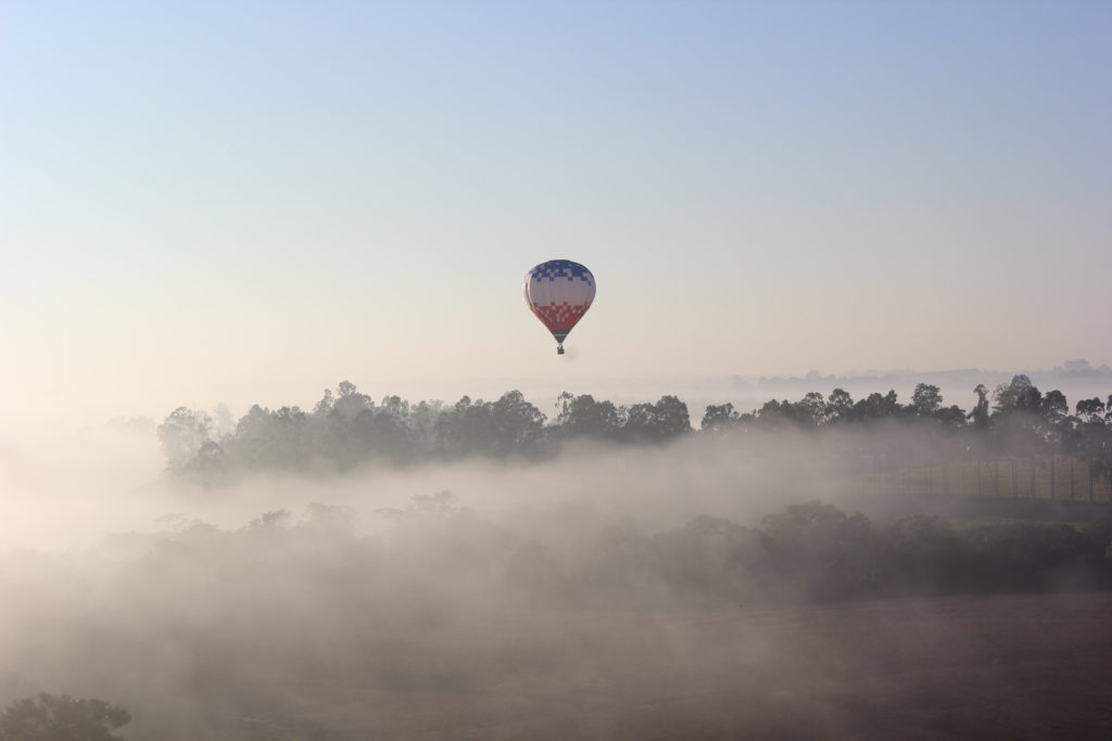 Voo de balão em Boituva, SP (Foto: Gabriel Bester)
