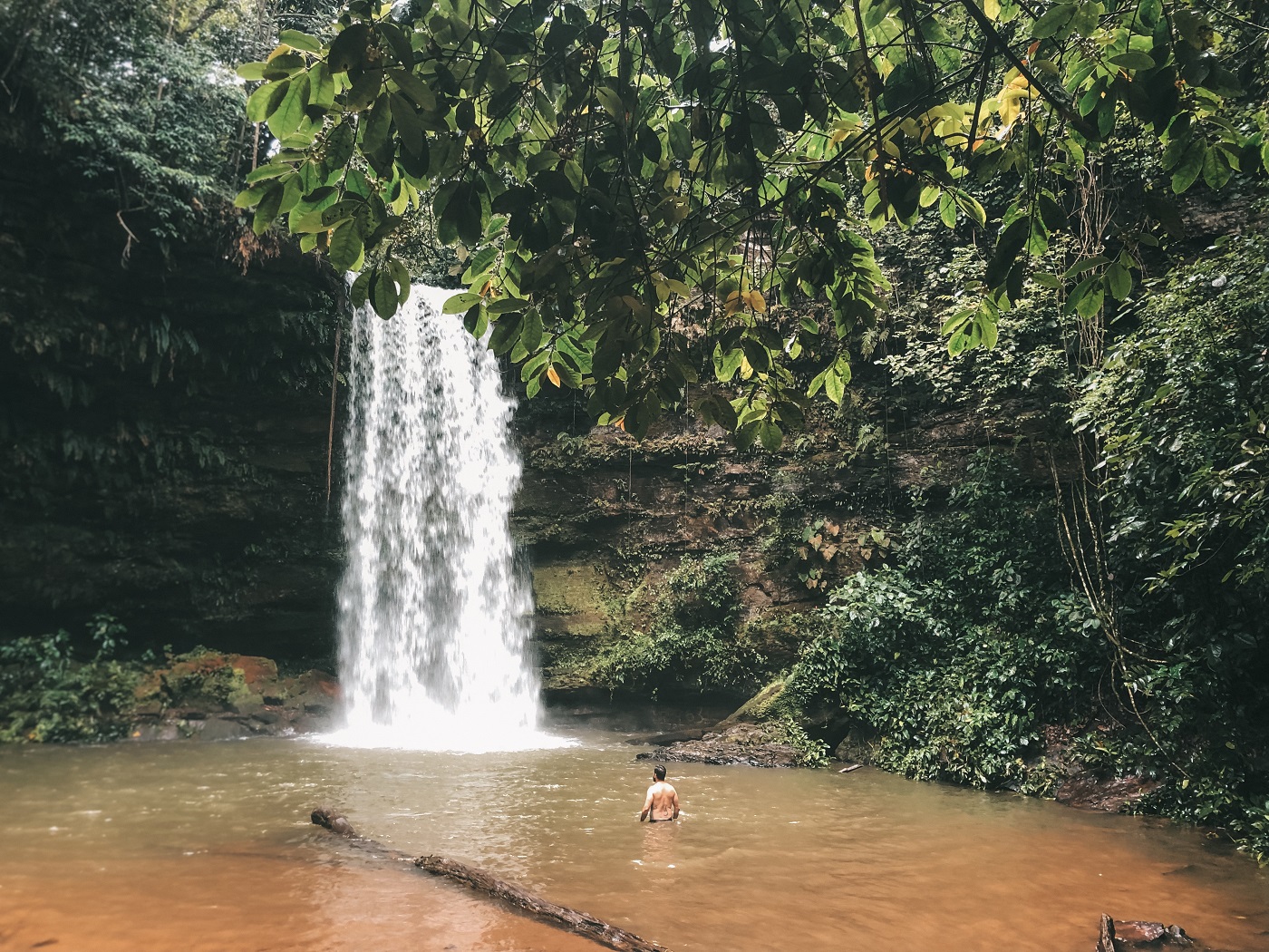 Cachoeira do Evilson, em Taquaruçu (Foto: Tati Sisti)