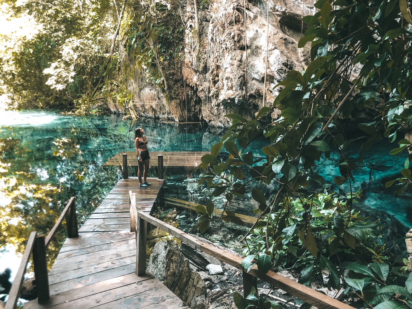 Caverna na Lagoa do Japonês, no Jalapão (Foto: Gabriel Bester)