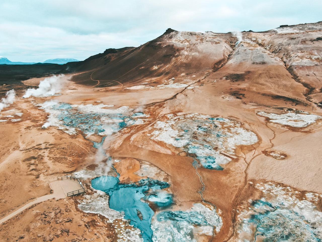 área geotermal Námafjall, na Islândia (Foto: Trip To Follow)